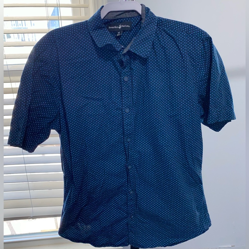 Youth Medium collared button up dress shirt